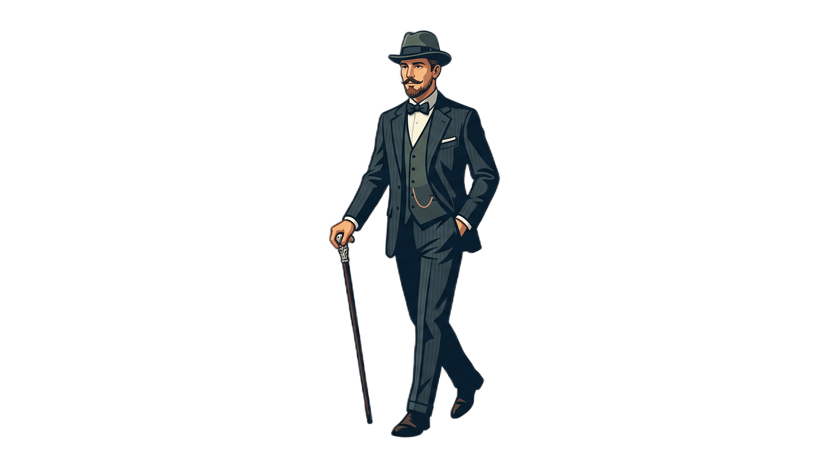 Dapper gentleman illustration
