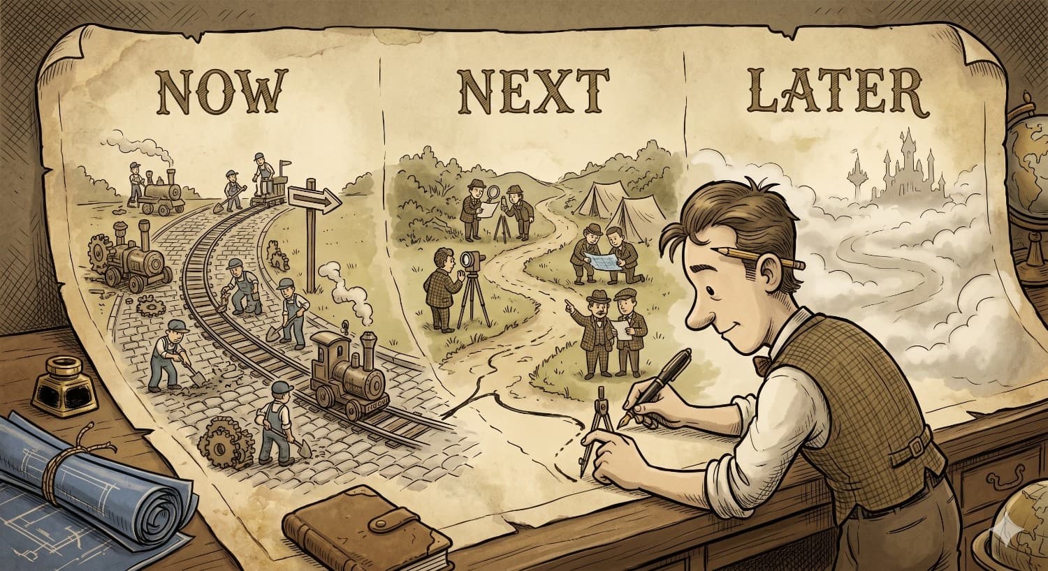 Now, Next, Later Roadmap — The Only Framework You Need to Start